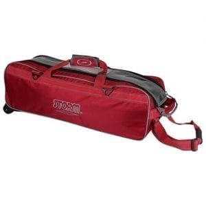 Storm 3 Ball Tournament Roller Tote Red