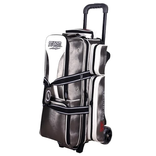 Storm Rolling Thunder 2 Ball Roller Bowling Bag with Wheels Color Platinum