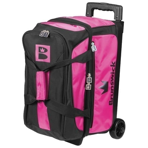 Brunswick Zone Double Roller Bowling Bag - Pink