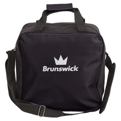 QMC Bowling Ball Bag Black With Brown Trim 