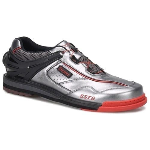 Dexter SST 6 Hybrid BOA Grey Black Red Men s Left Bowling Shoes FREE SHIPPING BowlersMart