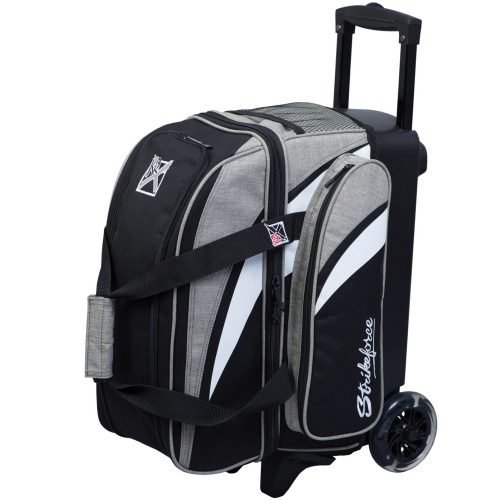 KR Eliminator 2 Ball Double Roller Black Bowling Bag