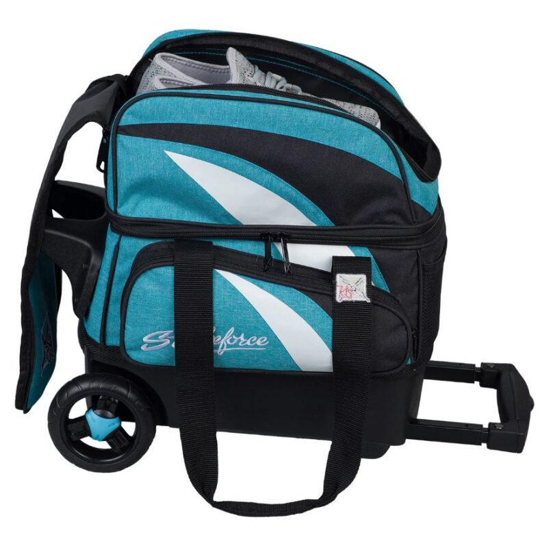 KR Cruiser Single Roller Bowling Bag- Teal/Black