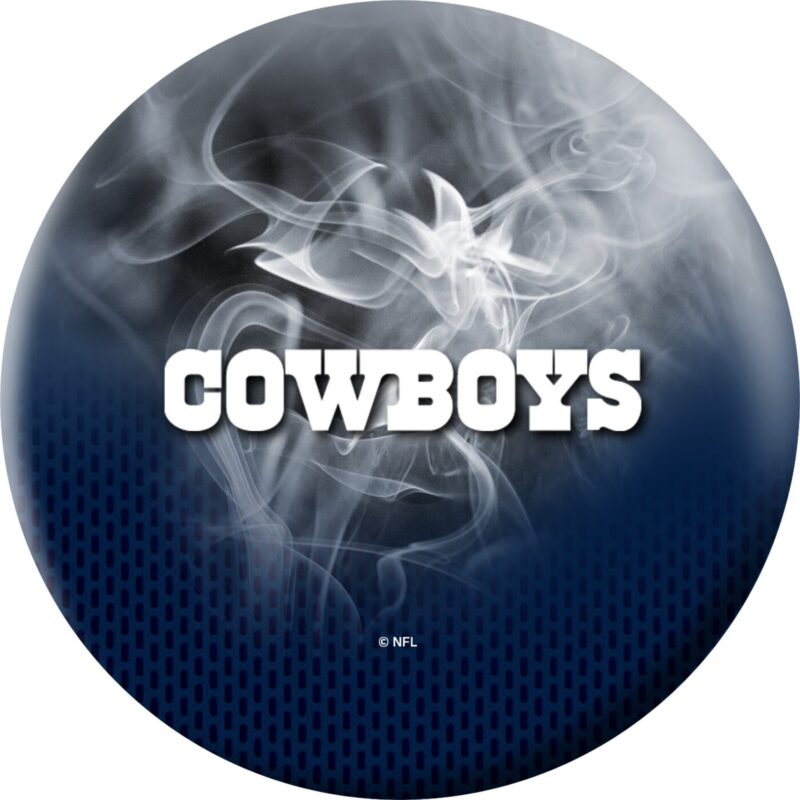 NFL Dallas Cowboys on Fire Bowling Ball