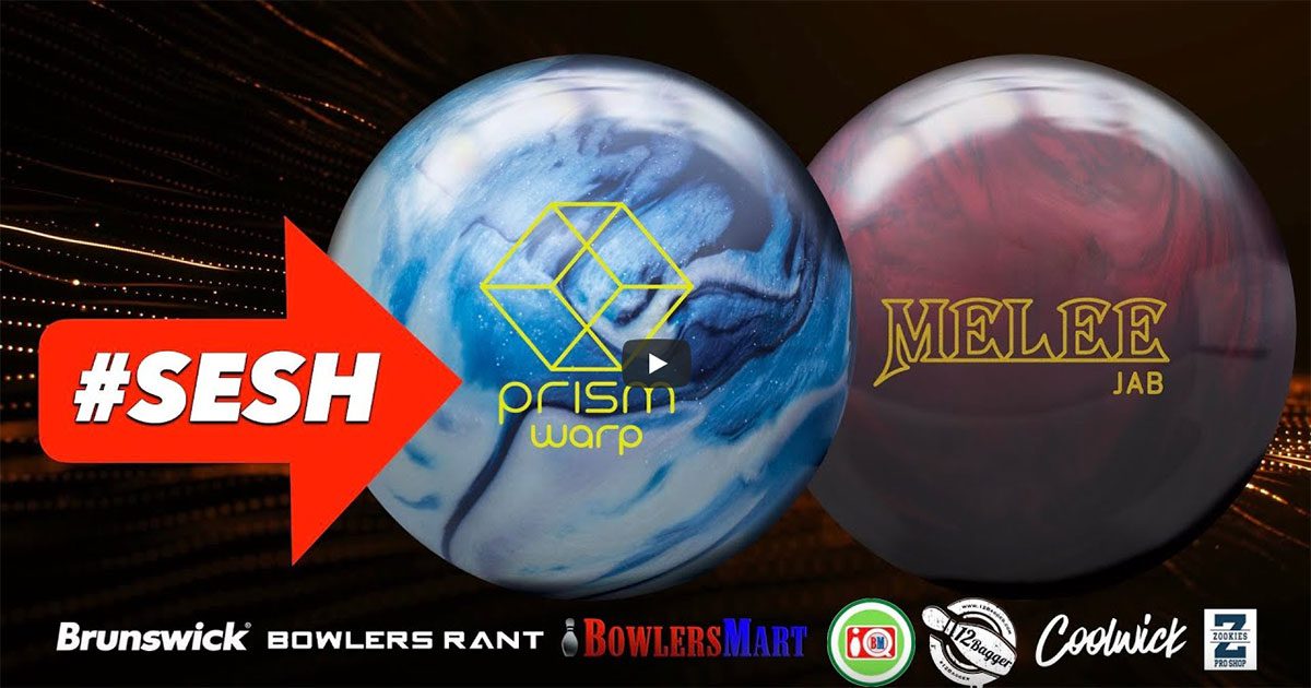 Video Review: Brunswick Prism Warp Hybrid & Melee Jab Blood Red