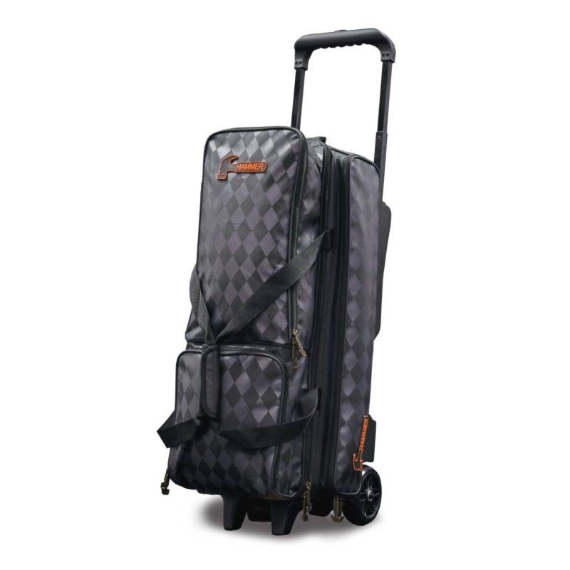 Elite Basic Single Roller Bowling Bag, Holds 1 Bowling Ball and a Pair of  Bowling Shoes Securely- 34 Retractable Square Handle