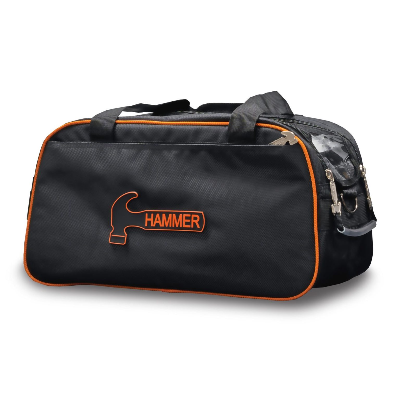 Hammer Premium Orange Black Double Tote 2 Ball Bowling Bag + FREE