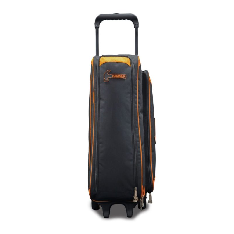 Genesis Carbon Triple Roller Bowling Bag - Black/Red