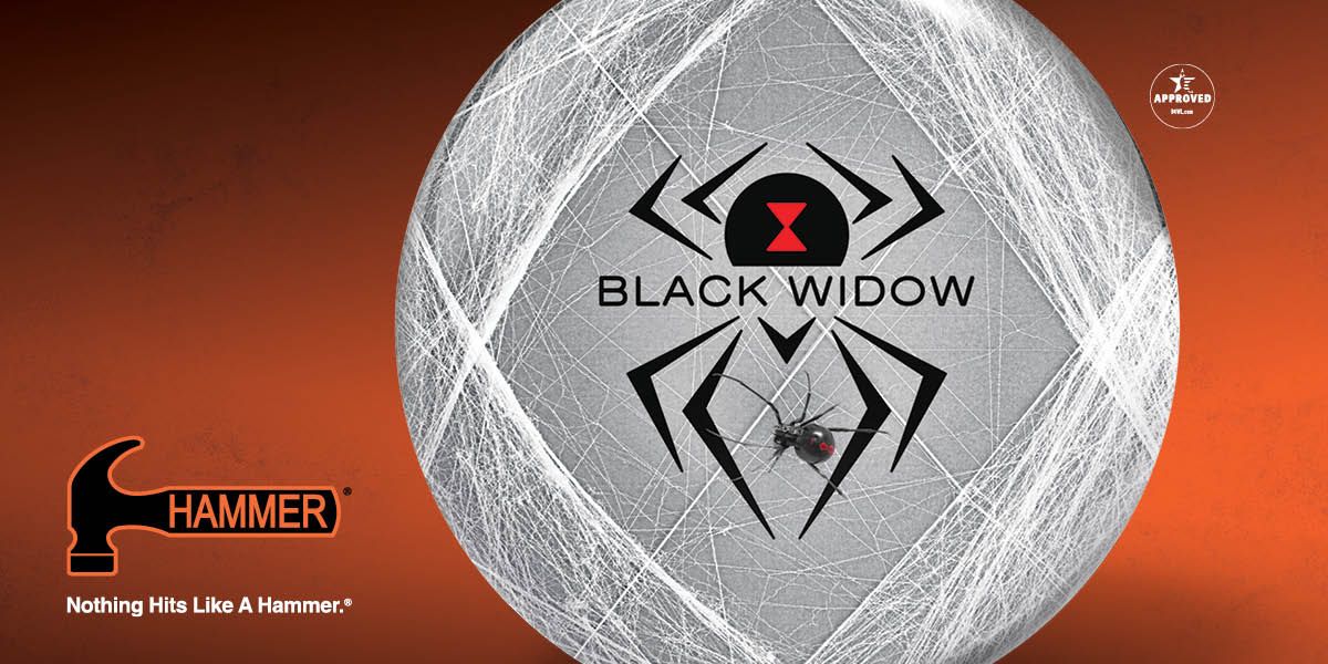 Hammer Black Widow Viz-a-Ball Bowling Ball + FREE SHIPPING