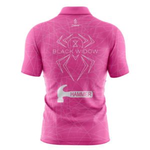 Hammer Black Widow Pink Quick FREE Bowling Jersey + Ship at Sash CoolWick Zip SHIPPING