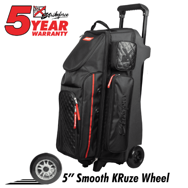 Ctd 3+1 Premium Tournament Roller Bag with Detachable Backpack Bowling Bag 