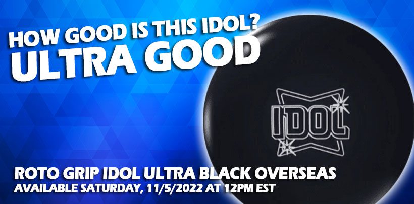 Roto Grip Idol Ultra Black Overseas Bowling Ball + FREE SHIPPING 