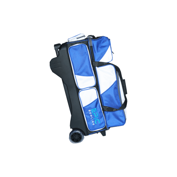 Ebonite Transport Triple Roller Bowling Bag (Blue)