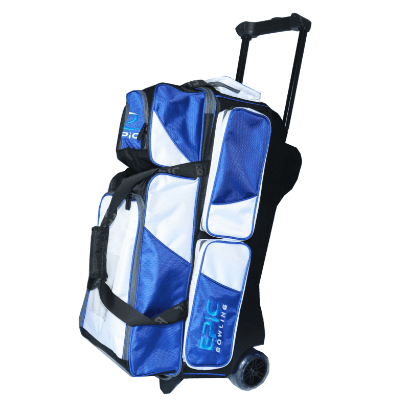 900 Global Deluxe Ball Roller Bowling Bag- Blue Gold ボウリング 