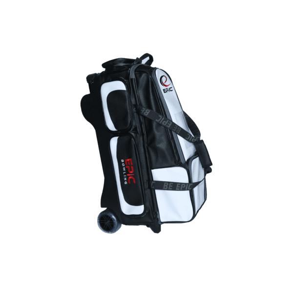 Epic 3 Ball Triple Superior Deluxe White Bowling Bag - Epic Bowling  Products