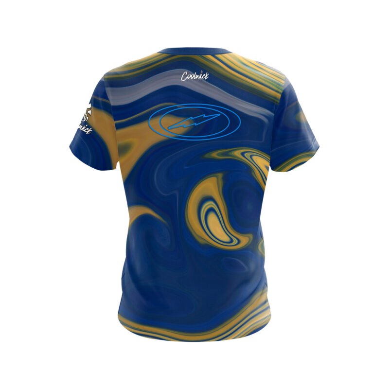 Cricket Jersey Design Blue and Yellow Gradient