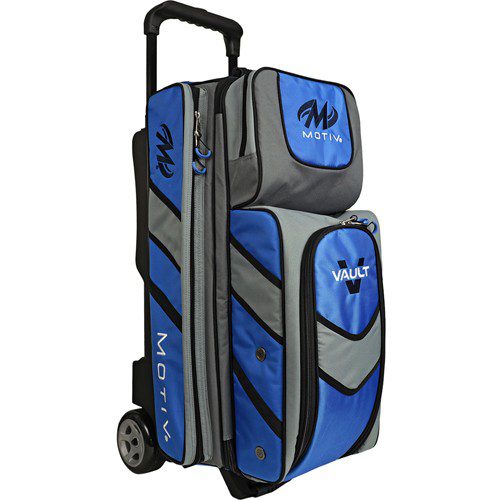 Motiv Vault 3-Ball Roller Bowling Bag - Cobalt Blue FREE SHIPPING