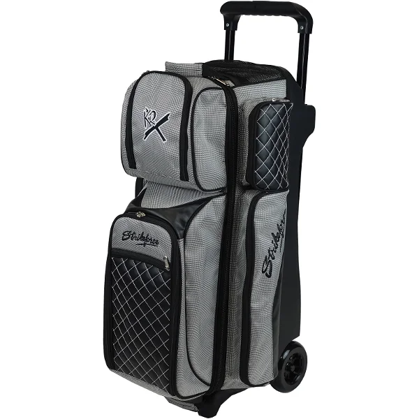 Genesis Carbon Triple Roller Bowling Bag - Black/Red