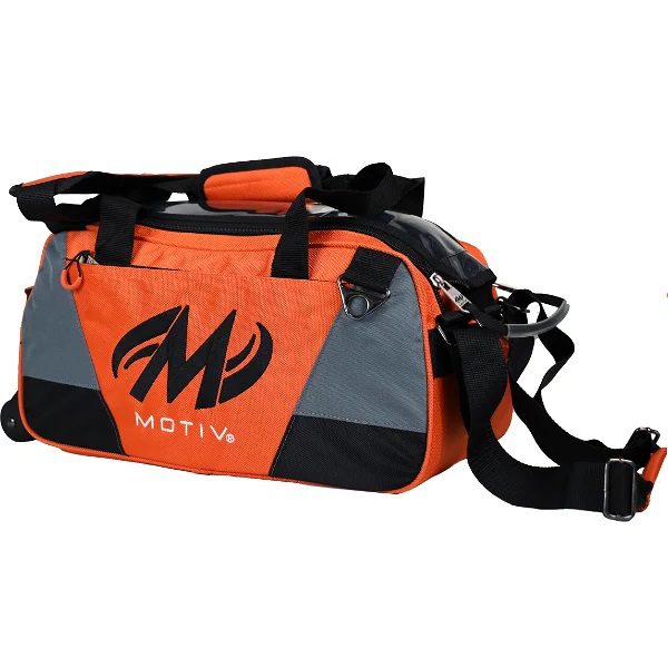 Motiv Ballistix 2 Ball Double Tote Tangerine Bowling Bag