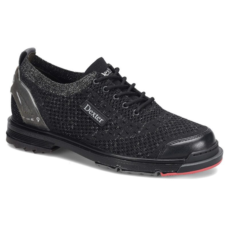 Dexter Women's THE 9 Knit ST Black Silver Bowling Shoes + FREE